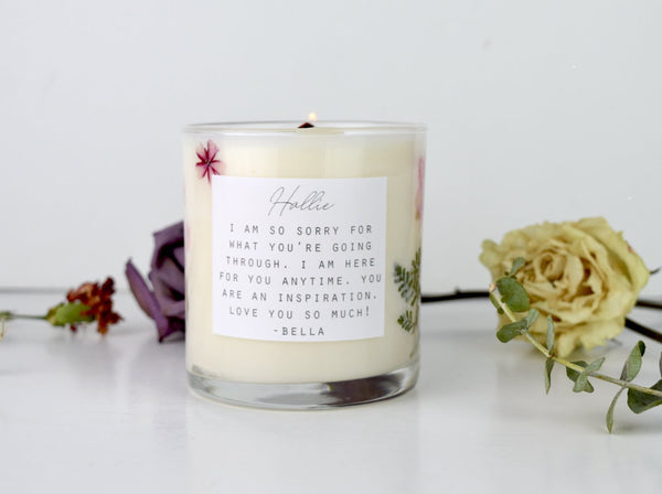 In Lieu of Flowers: Sympathy Floral Candle