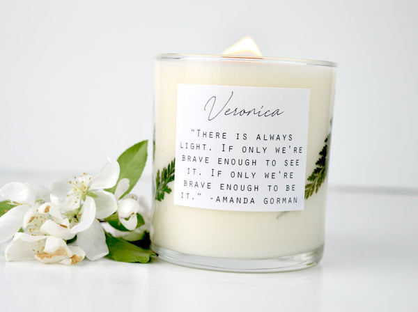 In Lieu of Flowers: Sympathy Floral Candle