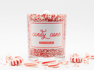 Candy Cane Candle