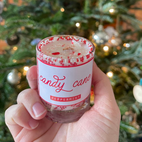 Candy Cane Candle