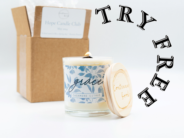 FREE Trial of Candle Club + $25 Gift Card + Sprinkle Merry + Candy Cane Sample - Candle of the Month Club Subscription ($75 Value)