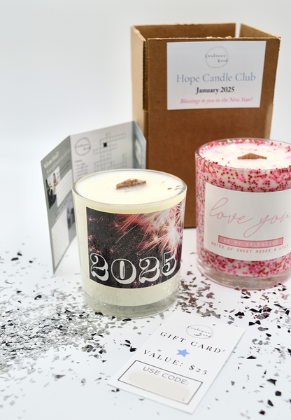 FREE Trial of Candle Club + $25 Gift Card + Valentine's Day Candle + Happy Birthday Sample - Candle of the Month Club Subscription ($75+ Value)